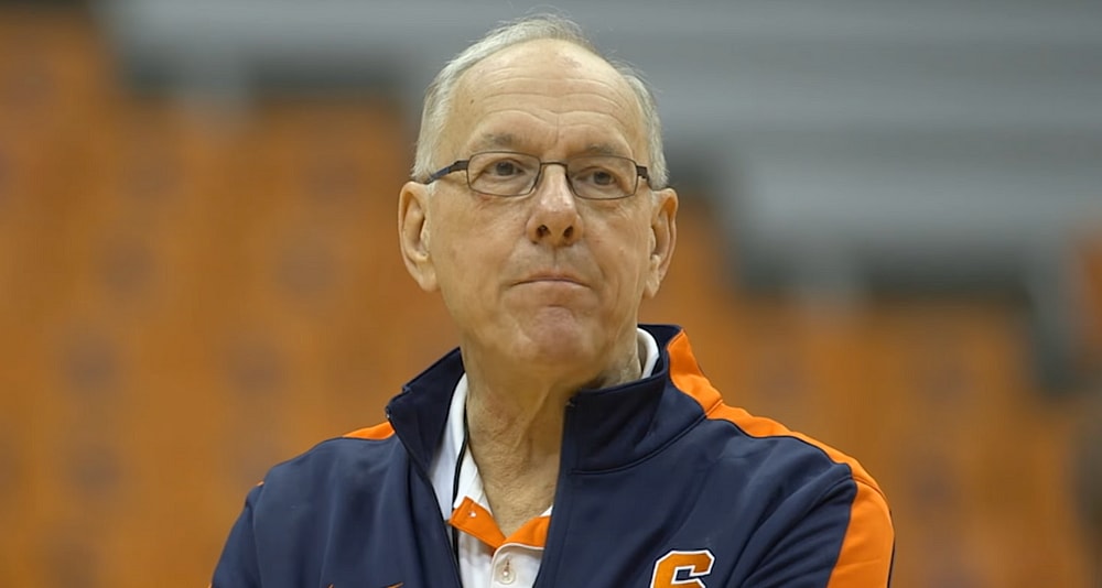 Jim Boeheim During Team Practice in 2014