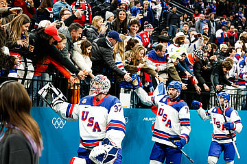 Olympics: Ice Hockey-Men Semifinal- USA-SVK