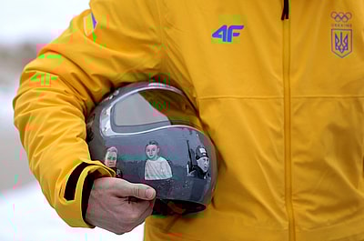 Olympics: Vladyslav Heraskevych Meeting With IOC President Kirsty Coventry