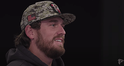 Atlanta Falcons punter Bradley Pinion praised God for putting him in a position to help fight child poverty.