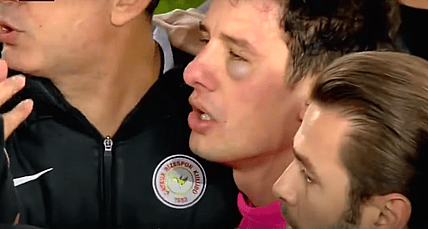 Soccer official attacked