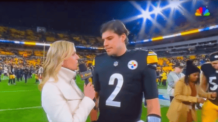 Pittsburgh Steelers quarterback Mason Rudolph led his team to a big win over the Cincinnati Bengals Saturday and quickly praised his "creator" Jesus Christ for helping to guide his life through difficult times.