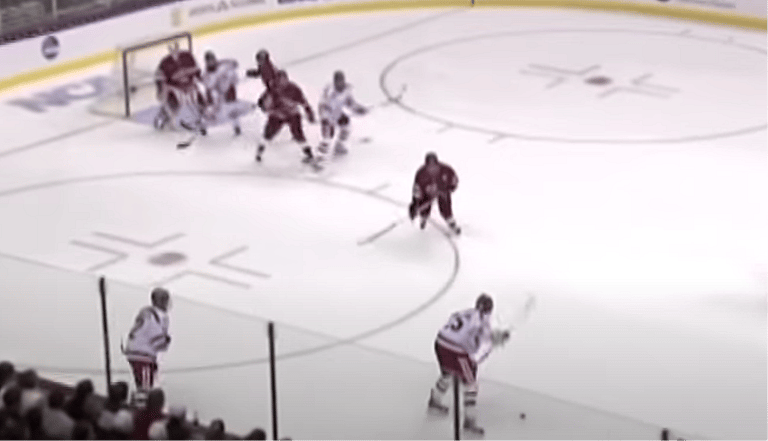 Colby Cohen scores the national championship-winning goal in overtime in the 2009 Frozen Four