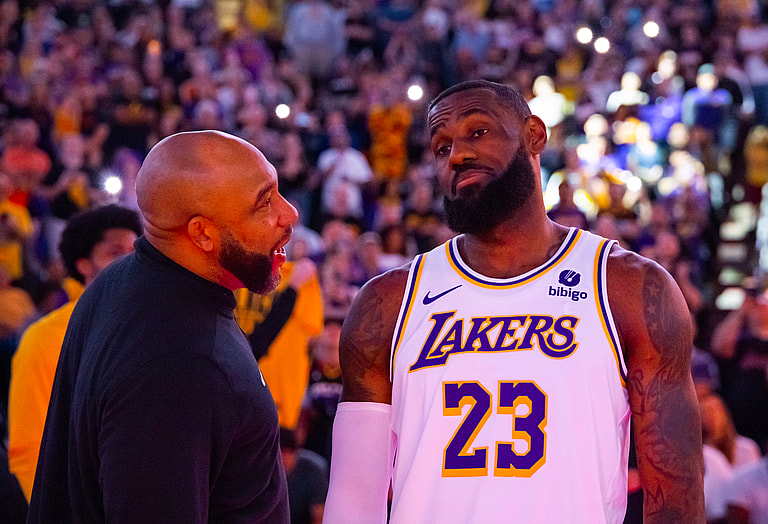 LeBron James, Darvin Ham, Los Angeles Lakers