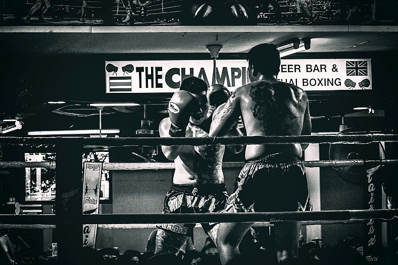 two men in the ring