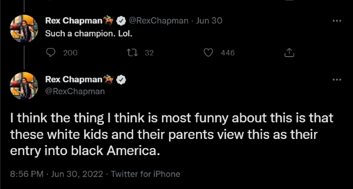 Rex Chapman on White Families