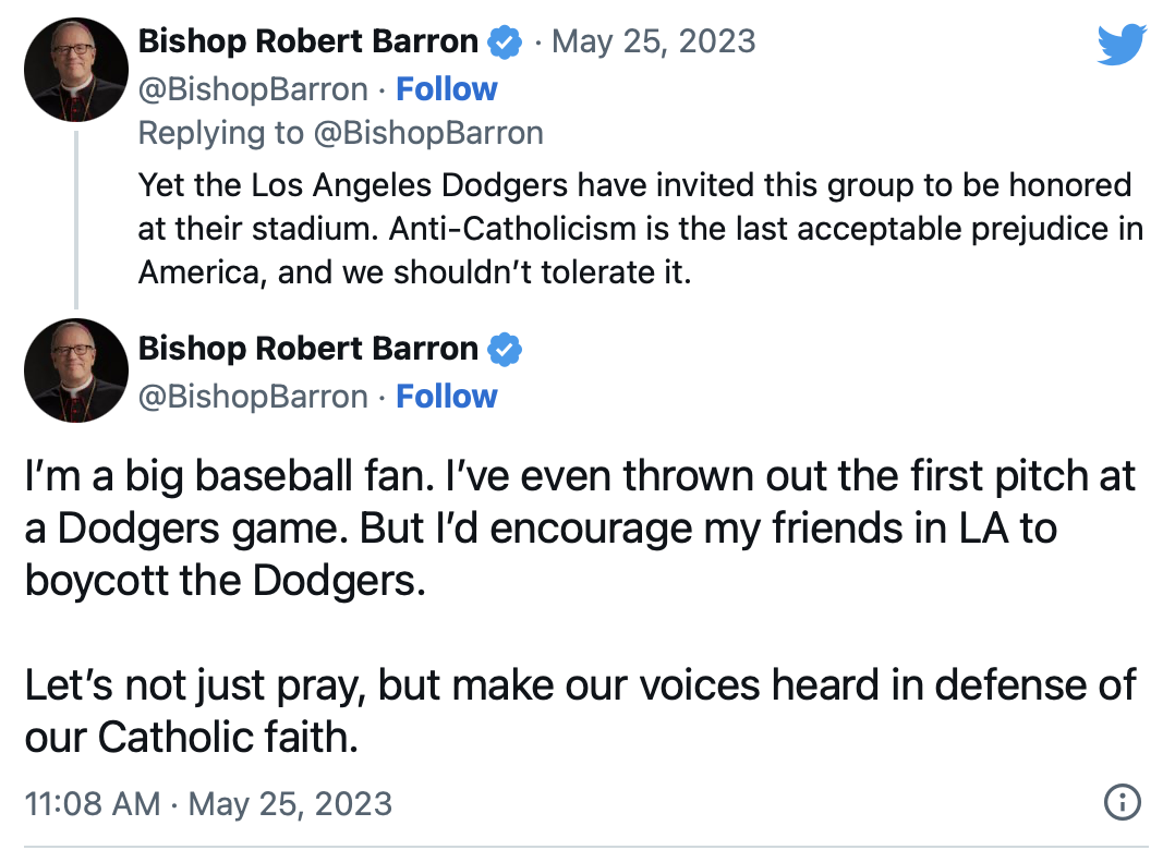 Robert Barron Calls On Catholics To Boycott Dodgers Over Pride