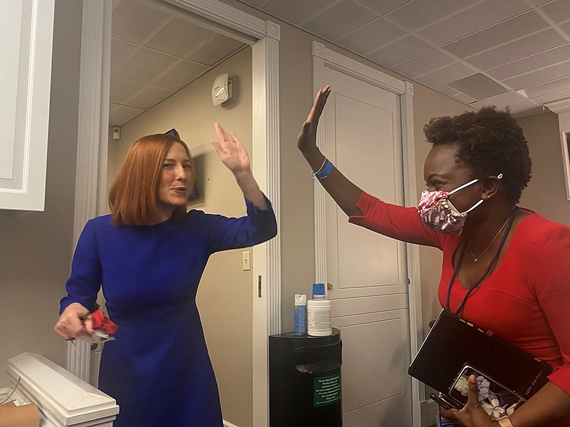 Karine Jean-Pierre and Jen Psaki