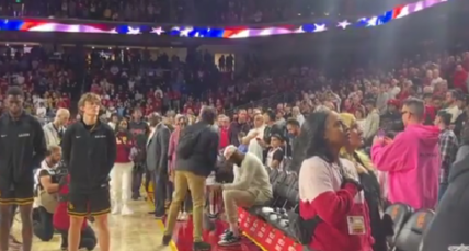 Los Angeles Lakers star LeBron James found himself embroiled in controversy after a video surfaced on social media showing him sitting during the National Anthem.