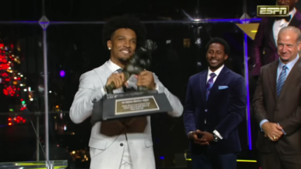 A Rarity In Sports: LSU Quarterback Jayden Daniels Thanks God After Heisman Trophy Win