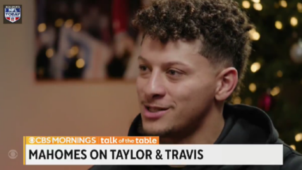 Kansas City quarterback Patrick Mahomes says Taylor Swift is "cool" and the Chiefs have embraced her as part of the team.