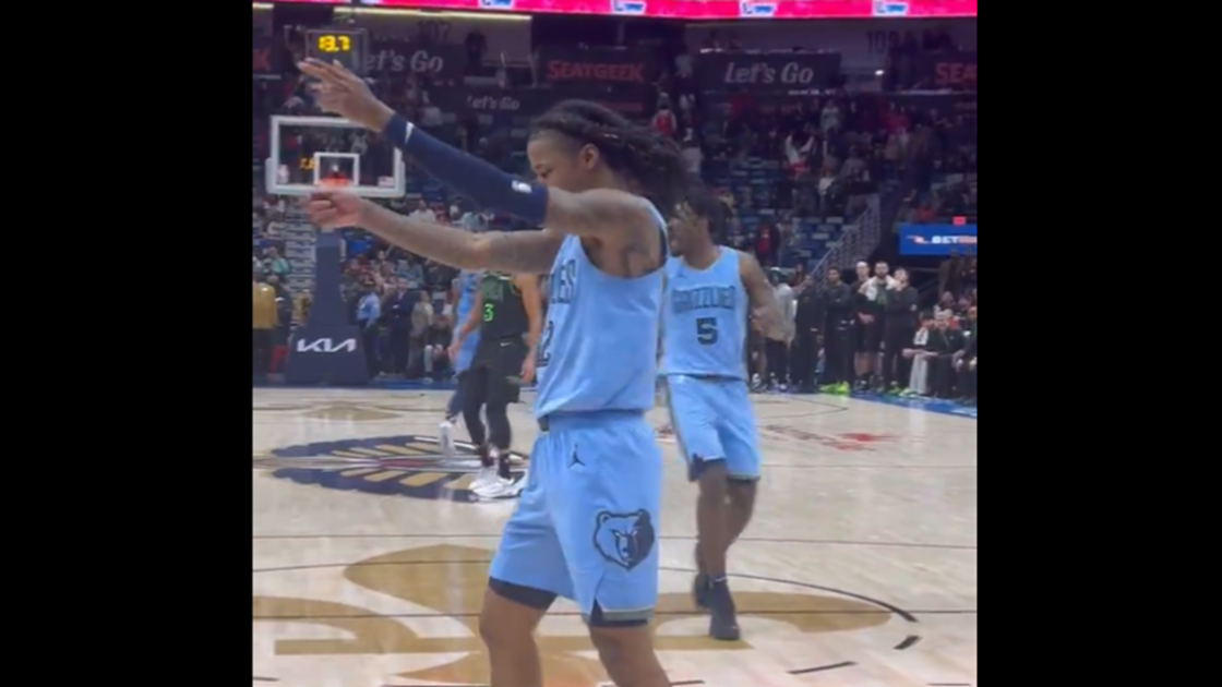 Memphis Grizzlies guard Ja Morant sparked online controversy after being accused of performing a celebration where he sprayed "imaginary bullets" into the crowd.