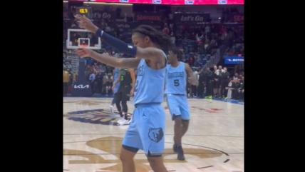 Memphis Grizzlies guard Ja Morant sparked online controversy after being accused of performing a celebration where he sprayed "imaginary bullets" into the crowd.