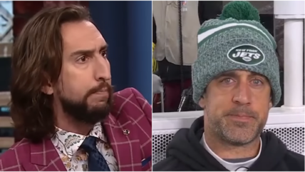 Nick Wright, the host of Fox Sports 1's First Things First, received pushback on social media after an unhinged rant directed at New York Jets quarterback Aaron Rodgers.