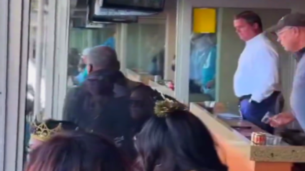 WATCH: Did Carolina’s Owner Throw A Drink On A Jacksonville Jaguars Fan?
