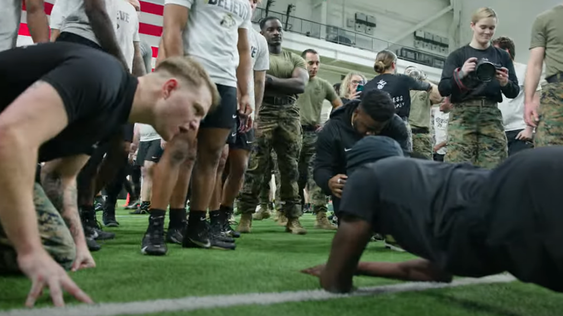 Deion Sanders, the head coach of the Colorado Buffaloes, brought in Marines earlier this week to help motivate his players during their winter conditioning.