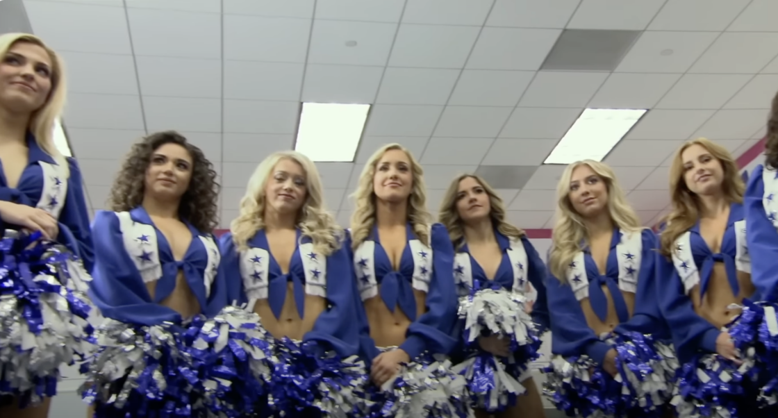 Dallas Cowboy Cheerleaders via CMT's Dallas Cowboy Cheerleaders YouTube, screenshot