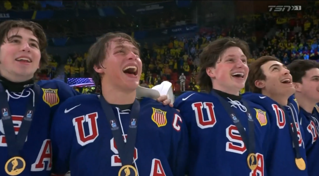 Team USA Celebrates Gold Medal Win at World Juniors tournament
