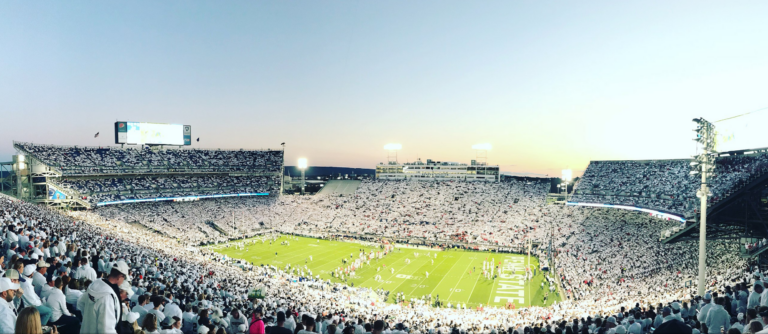 One Of The Famous "Whiteouts" at Penn State's Beaver Stadium