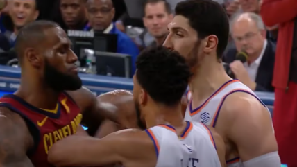 Former Boston Celtics player Enes Kanter Freedom seems unimpressed with LeBron James becoming the first NBA player to score 40,000 points.