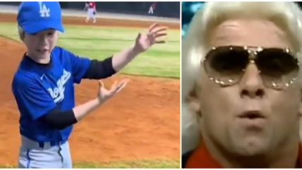 This Kid’s Playoff Game Ric Flair Promo To Fire Up His Little League Team Was So Good, MLB And The Nature Boy Took Notice