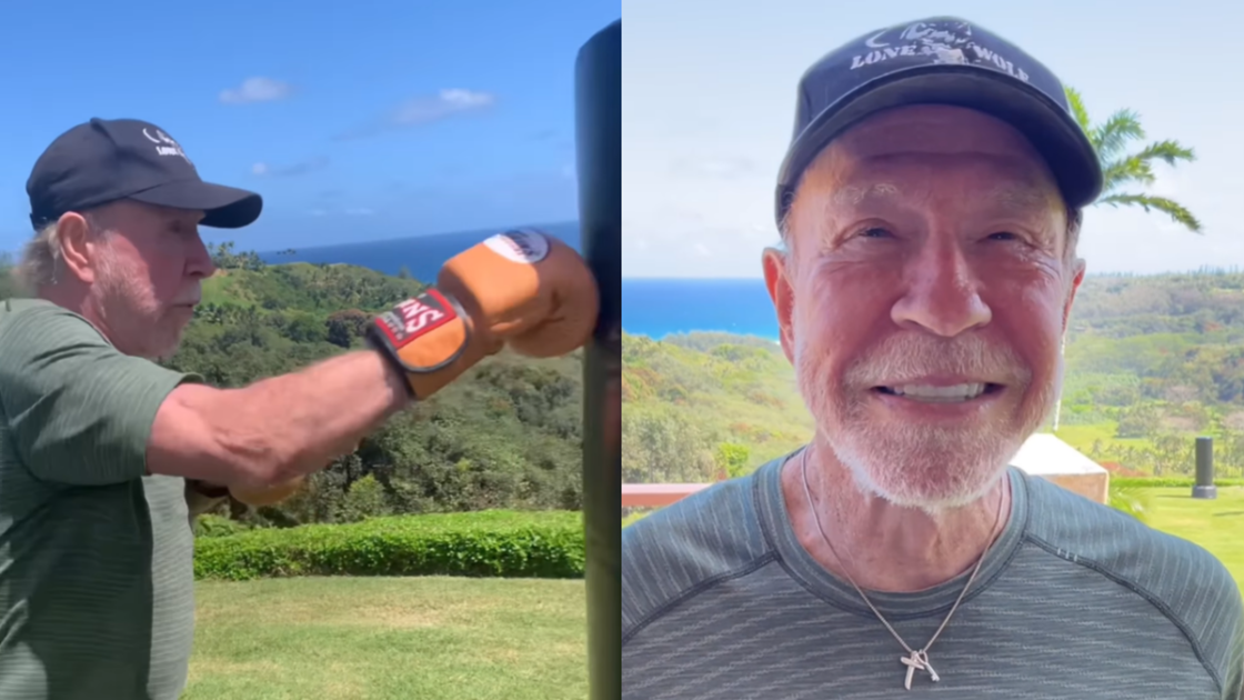 Celebrate Chuck Norris' 84th birthday with an impressive workout video. This martial arts legend can still beat the bejeezus out of people much younger!