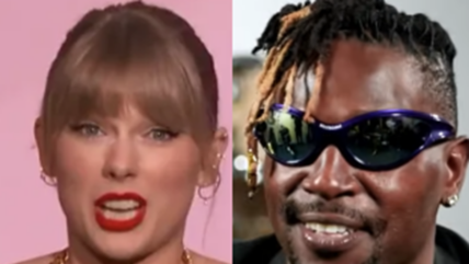 Antonio Brown sparks controversy again, this time targeting Taylor Swift. Find out what he said and how Swifties are reacting.