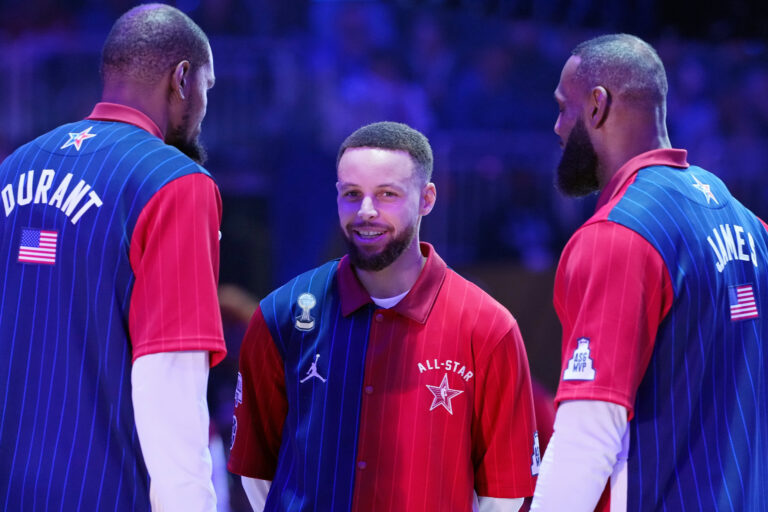 Stephen Curry, LeBron James, Kevin Durant