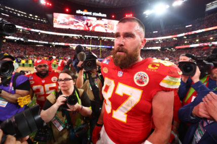 NFL: Super Bowl LVIII-San Francisco 49ers at Kansas City Chiefs Travis Kelce