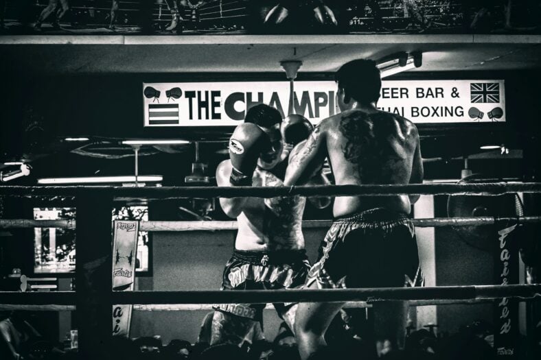 two men in the ring